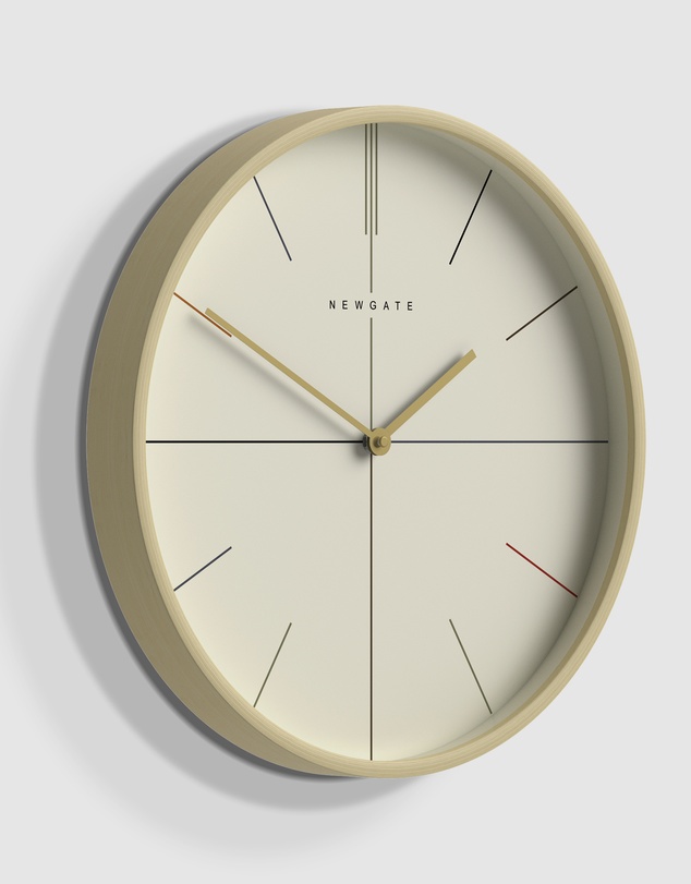 Newgate - Newgate Mr Clarke Clock Pale Wood Hockey Dial