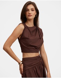 Forever New - Dottie Draped Hardware Top