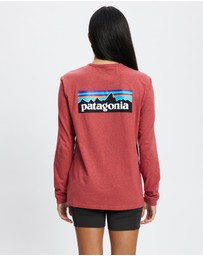Patagonia - Women's Long-Sleeved P-6 Logo Responsibili-Tee
