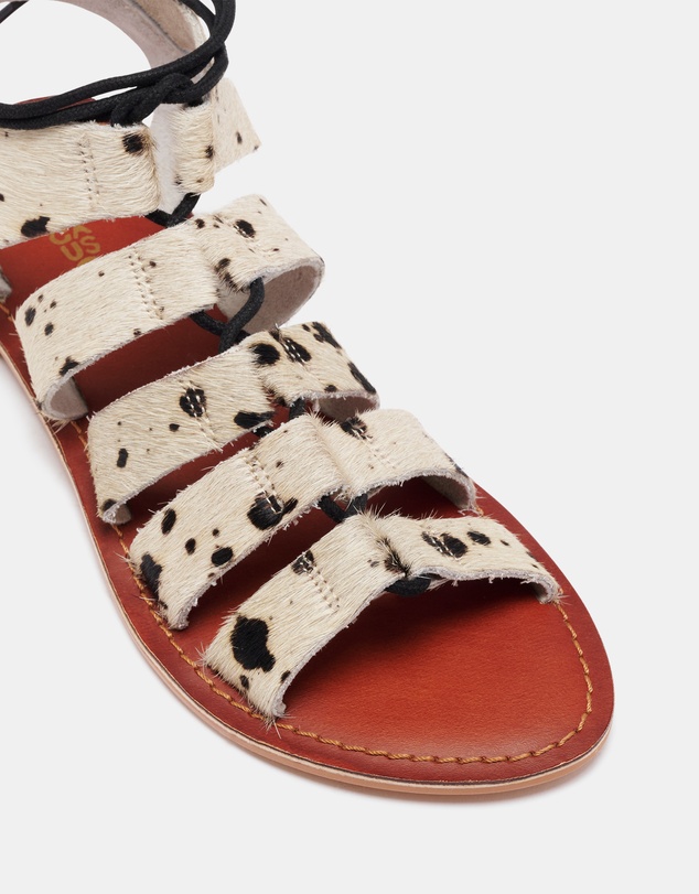 Just Because - Ishka Pony Leather Sandals