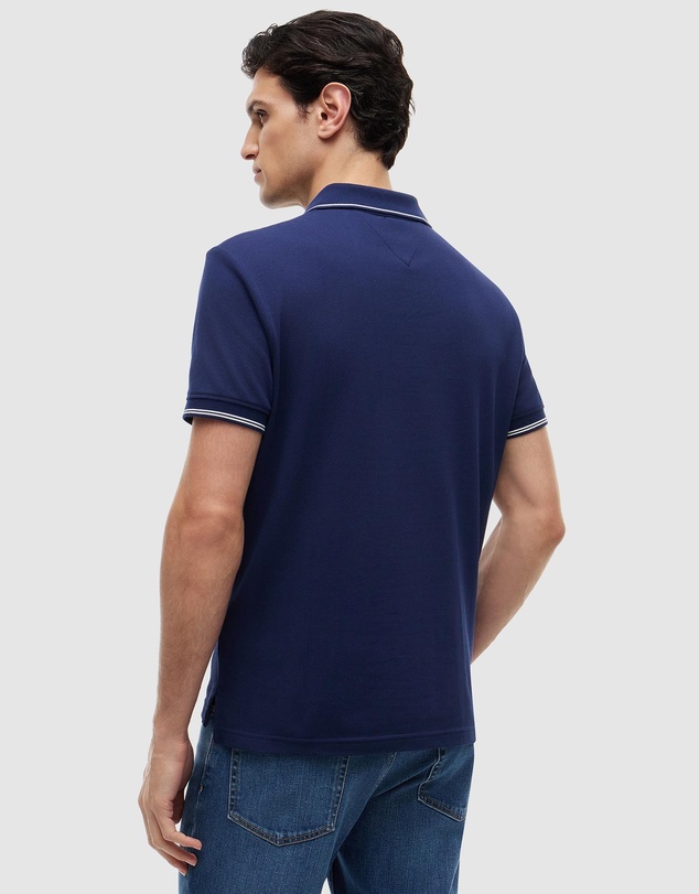 Tommy Hilfiger - Heritage Regular Fit Stripe Trim Polo Shirt