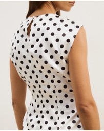Atmos&Here - Rosie Structured Satin Mini Dress