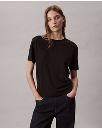 Calvin Klein - Supima Cotton Emblem Logo Graphic Classic T-Shirt