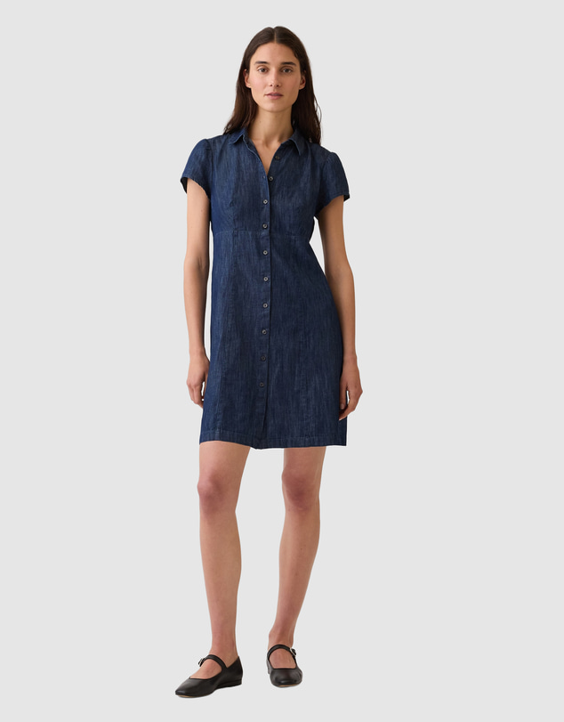 GAP - SS Mini Empire Shirtdress
