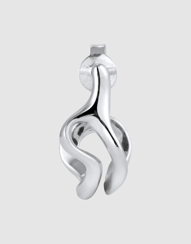 Kuzzoi - ICONIC EXCLUSIVE - Earrings Male Single Creole 925 Sterling Silver