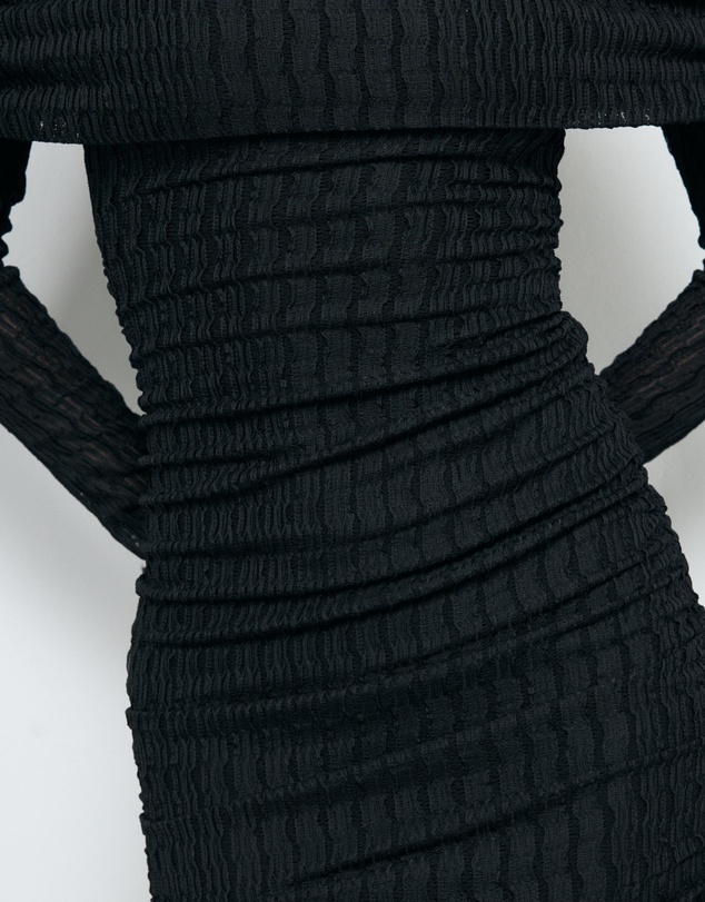 AERE - Valentina Off Shoulder Midi Dress
