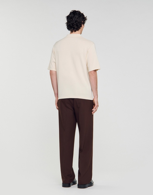 Sandro - Big 4S Rope Polo Sweater
