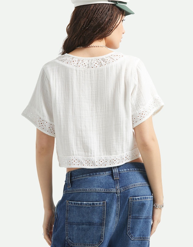 Brixton - Seaside Eyelet Top