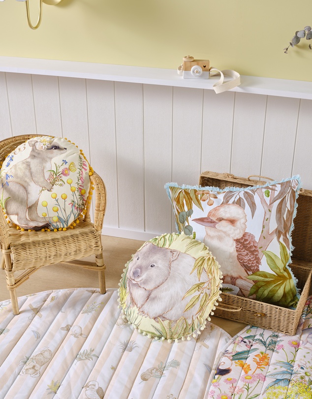 Linen House Kids - Kirby Kookaburra Filled Cushion