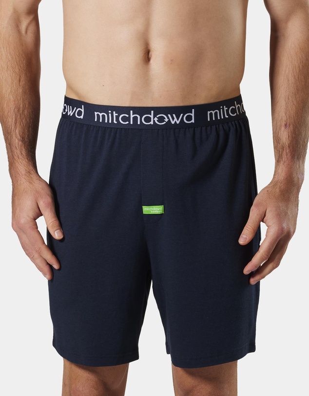 Mitch Dowd - Soft Bamboo Knit Sleep Short - Navy