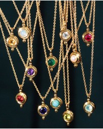 Ottoman Hands - December Birthstone Pendant Necklace