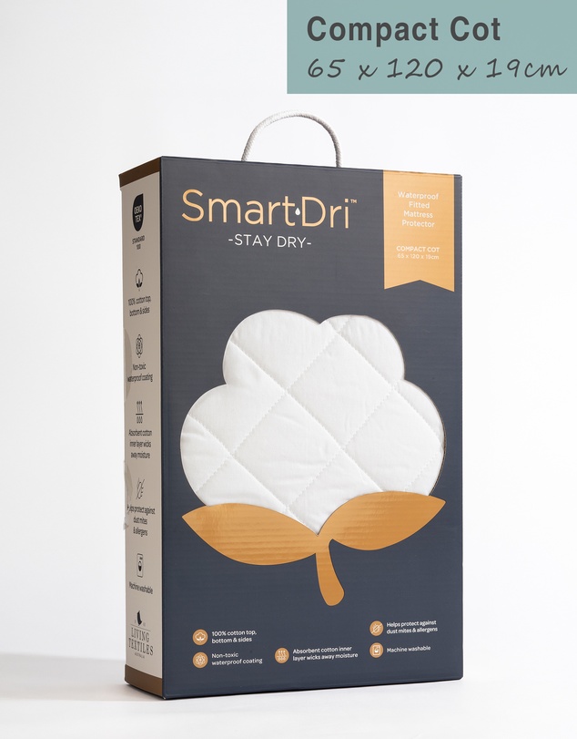 Living Textiles - Smart-Dri Mattress Protector - Compact Cot