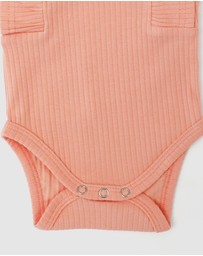 WITH LOVE FOR KIDS - Shimmy Wide Rib Tank Onesie - Babies
