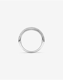 Michael Hill - Cubic Zirconia Pave Dome Ring in Sterling Silver