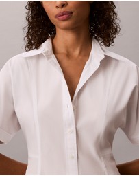 Calvin Klein Jeans - Cotton Poplin Mini Shirt Dress
