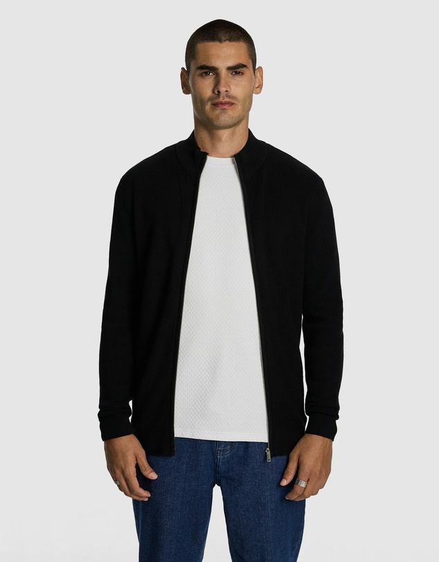 yd. - Adam Zip Thru Knit