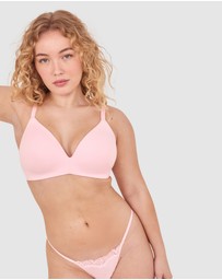 Bras N Things - NKD Lightly Lined Wirefree Bra - Pink