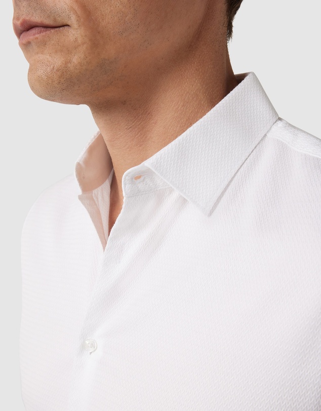 Politix - Slim Fit Long Sleeve Textured Dress Shirt