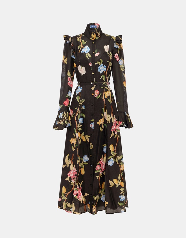 LEO LIN - Katrina Butterfly Sleeve Midi Dress
