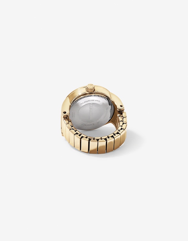 Michael Hill - Mother of Pearl Watch Ring in Gold Tone Stainless Steel