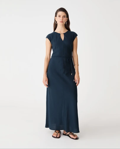 Forcast - Phoebe Linen Blend Maxi Dress