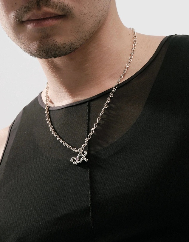 Graedance - Aquarius Amethyst Pendant on Eclipse Necklace