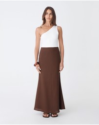 Forcast - Amelia Linen Blend Maxi Skirt