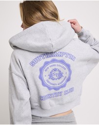 Subtitled - Country Club Cropped Zip Hoodie