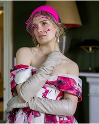 DENTS - Long Above-Elbow Lined Leather Gloves