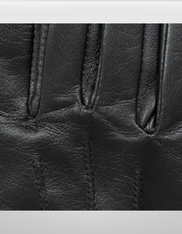 DENTS - Touchscreen 3 Point Silk-Lined Leather Gloves with Buttons
