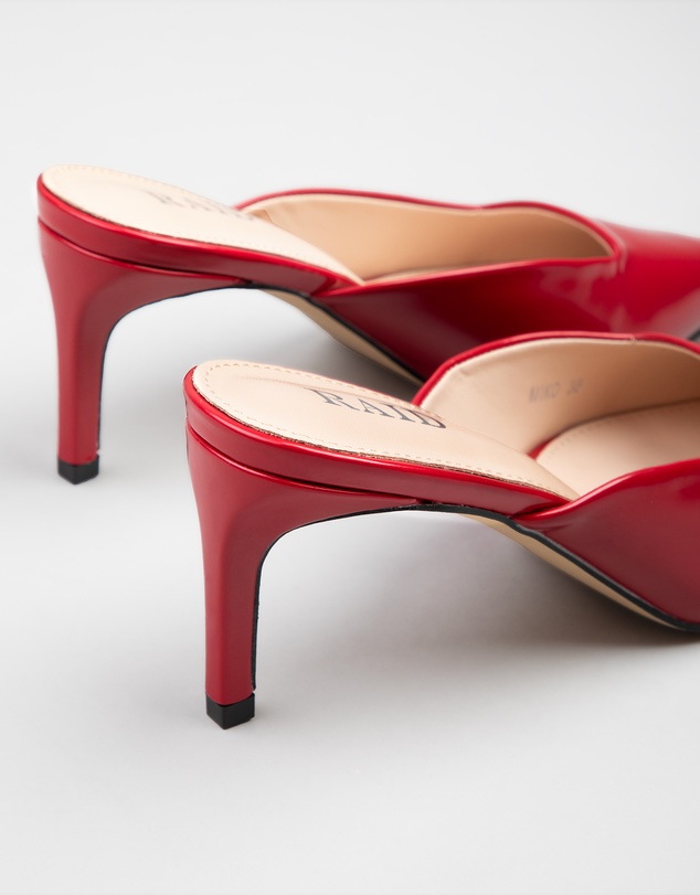 RAID - Miko kitten heeled mules in Red
