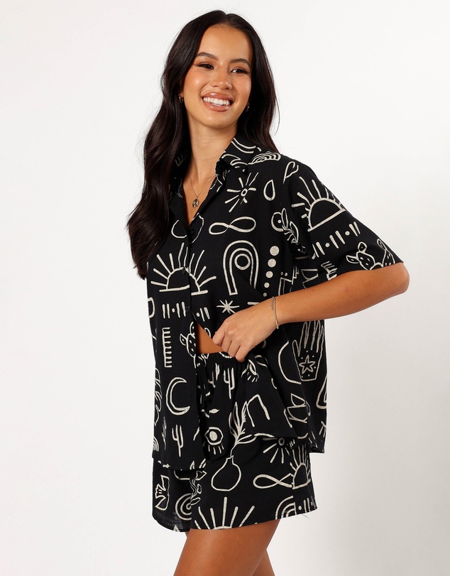 Petal & Pup - Isabella Short Set - Black Beige