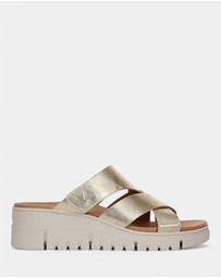 Vionic - Uptown Sunset Wedge - Gold