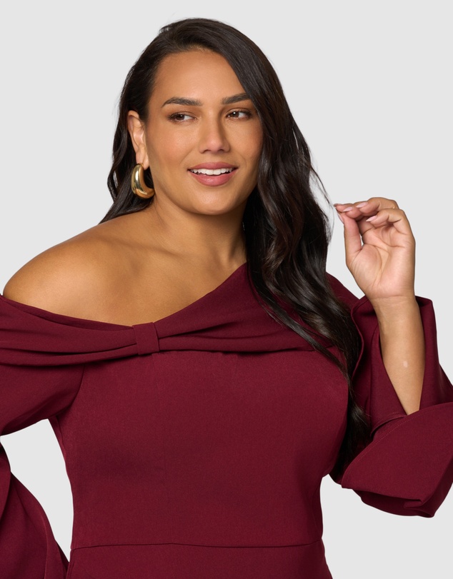Pink Dusk by Curve Project - Say My Name Midi Dress