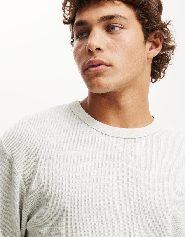 Cotton On - Cropped Fit Textured Long Sleeve