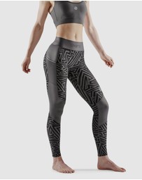SKINS - SKINS Compression Women's Series-3 Clothing Long Tight Charcoal Angle