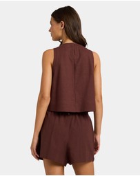 Roxy - Womens Place To Be Linen Shorts