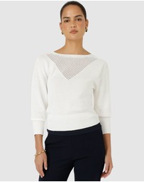 SACHA DRAKE - Chloe 3/4 Sleeve Knit Top