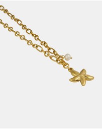 Zoe Olivia - Waterproof Pearl and Starfish Link Necklace