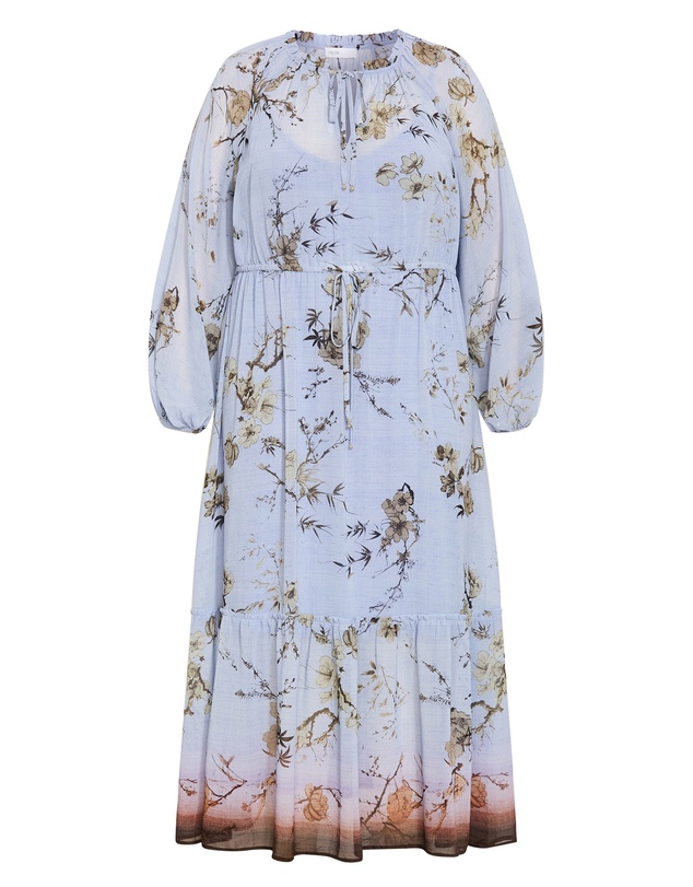 City Chic - Love Border Print Maxi Dress