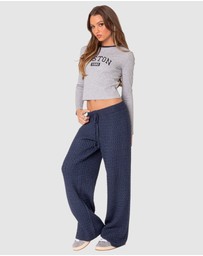 EDIKTED - Portia Relaxed Cable Knit Pants