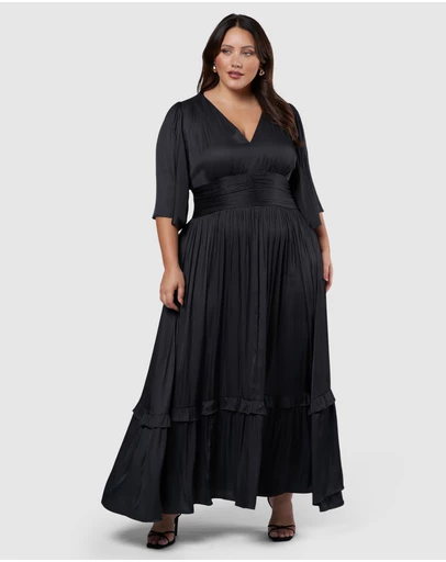 Pink Dusk by Curve Project - Work It Maxi Dress