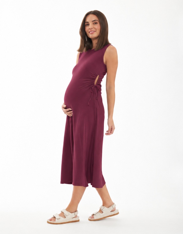 Ripe Maternity - Carol Rib A-line Dress