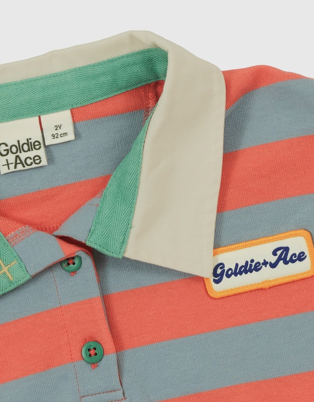 Goldie + Ace - Rugby Stripe Terry Sweat Top - Babies-Kids