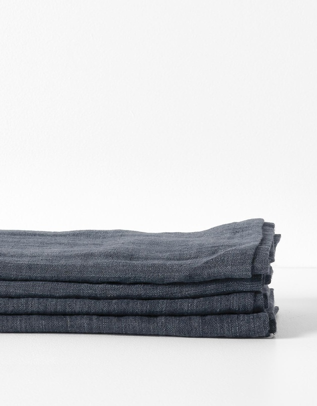 Aura Home - Vintage Pure Linen Napkin Set of 4
