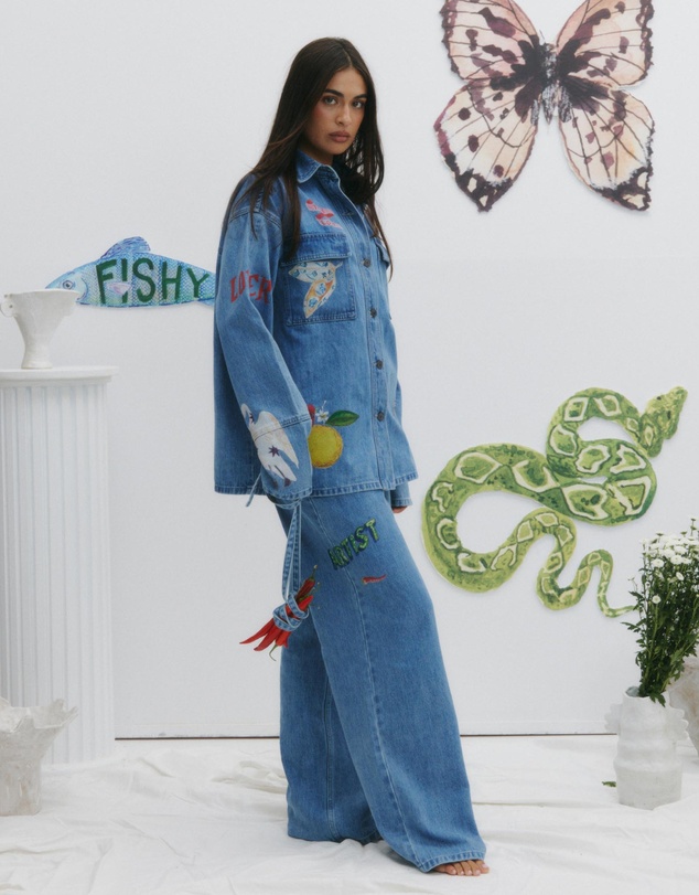 MAKU - Tattoo Denim Jeans
