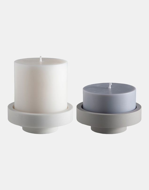 porter green - escc large pillar candle soy-blend unscented candles
