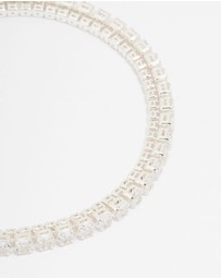 Lovisa - Silver Plated Cubic Zirconia Tennis Bracelet