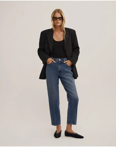 Witchery - Crease Front Crop Jeans
