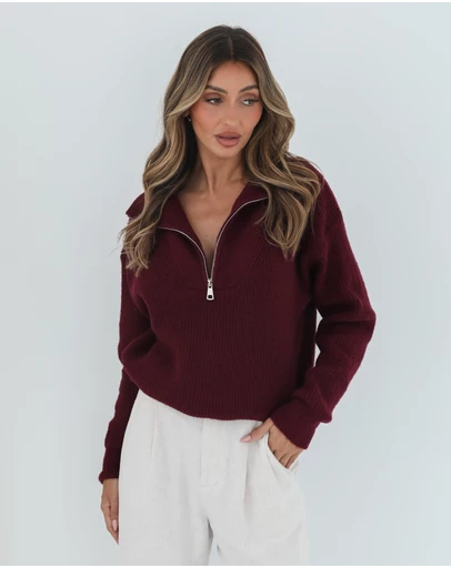 Esther & Co - Merete Knit - Bordeaux